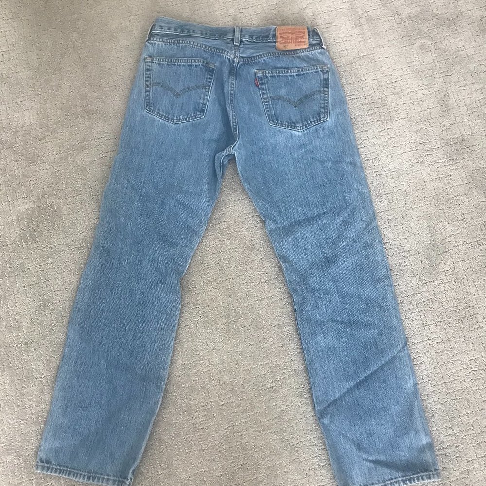 Vintage 501 Levis Denim Straight Leg Jeans - Picture 2 of 6